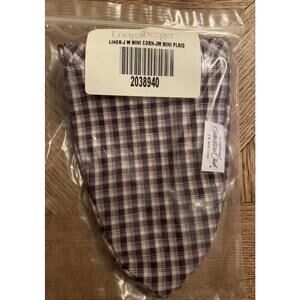 Longaberger Liner for JW Miniature Corn Mini Plaid 2038940 Collectors Club New